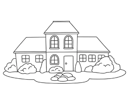 desenhos de casas para colorir e imprimir para imprimir e colorir - imagem 14